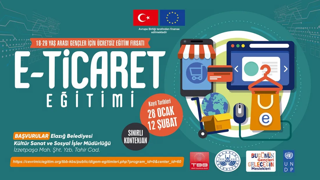 Elazığ Belediyesi’nden E-Ticaret ve Veri Analizi Eğitimleri