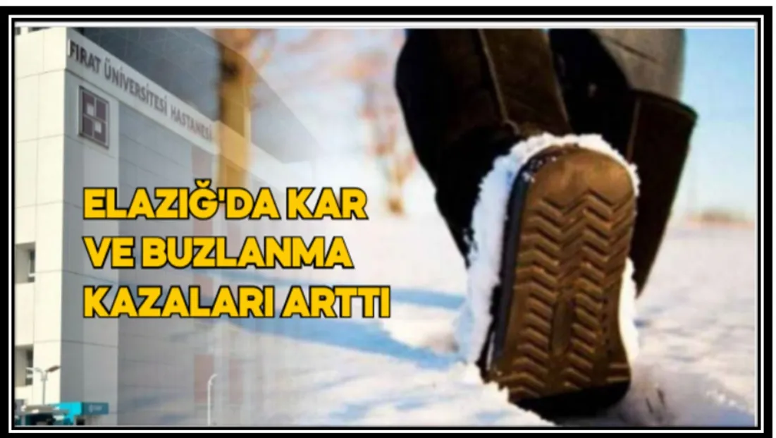 Elazığ’da Kar Ve Buzlanma Kazaları Arttı