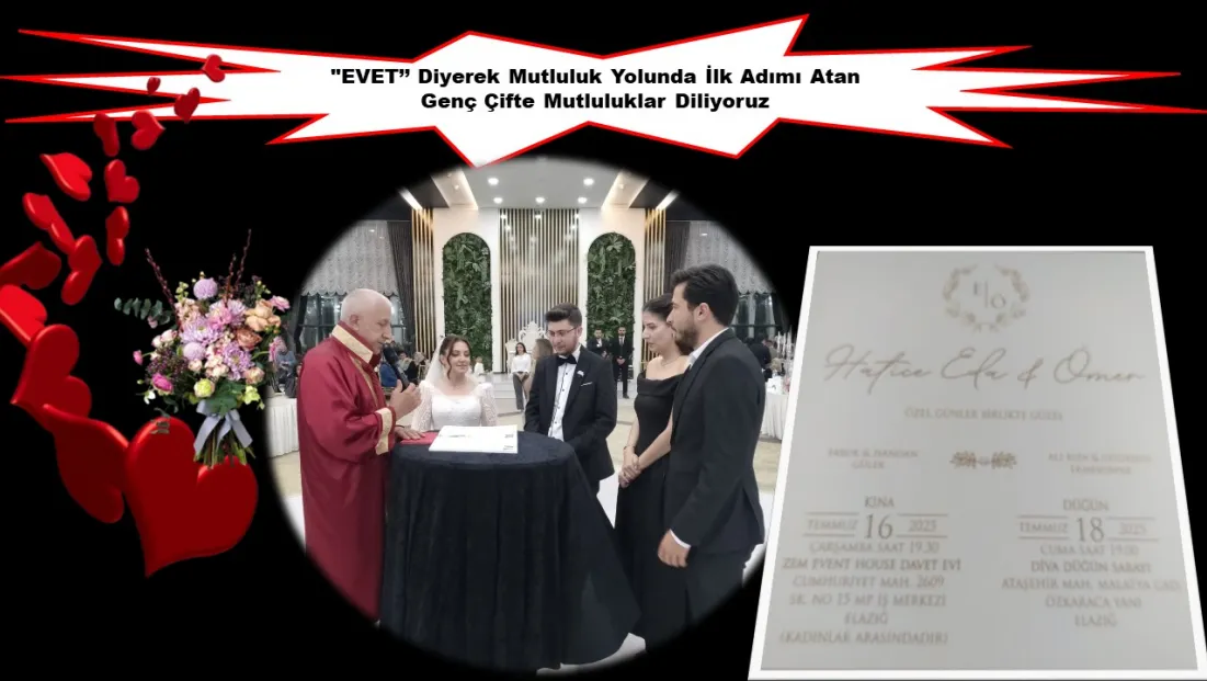 ‘EVET’ Diyerek Mutluluk Yolunda İlk Adımı Attılar