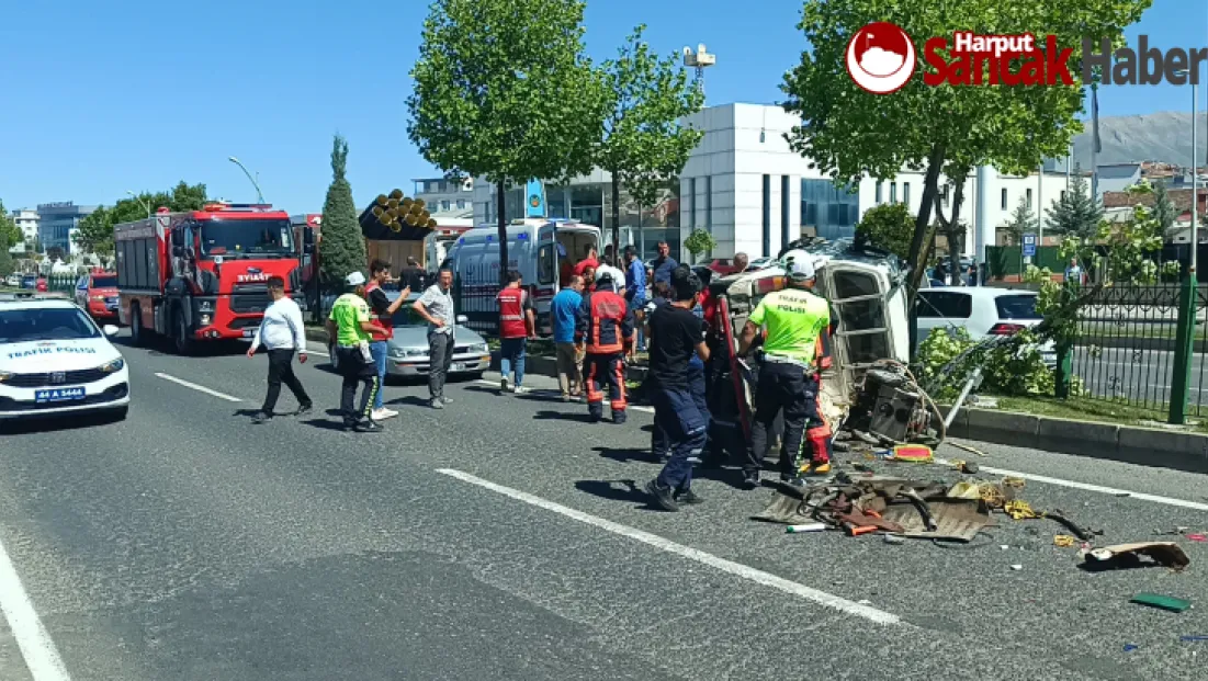 Malatya’da Trafik Kazası 2 Yaralı