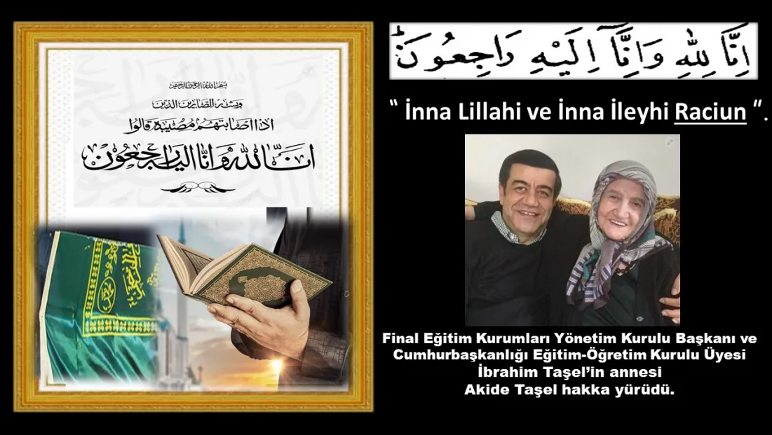 Taşel Ailesinin Acısını Paylaşıyoruz