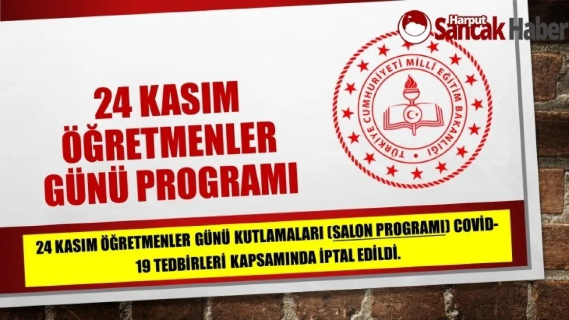 24 Kasım Öğretmenler Günü Programı