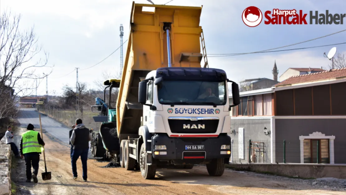 Alt Yapısı Tamamlanan Battalgazi Mahallesi'nde Asfalt Çalışmalarına Başlandı