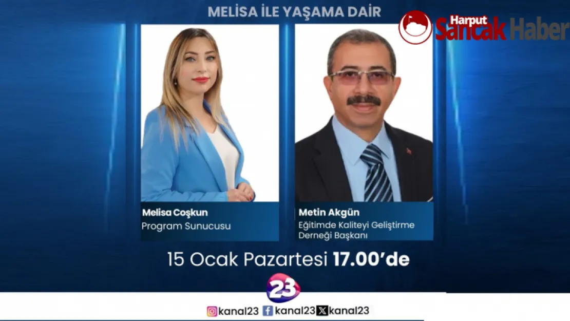 Başkan Akgün, 15 Ocak 2024 Pazartesi Saat 17:00'de Kanal 23'te