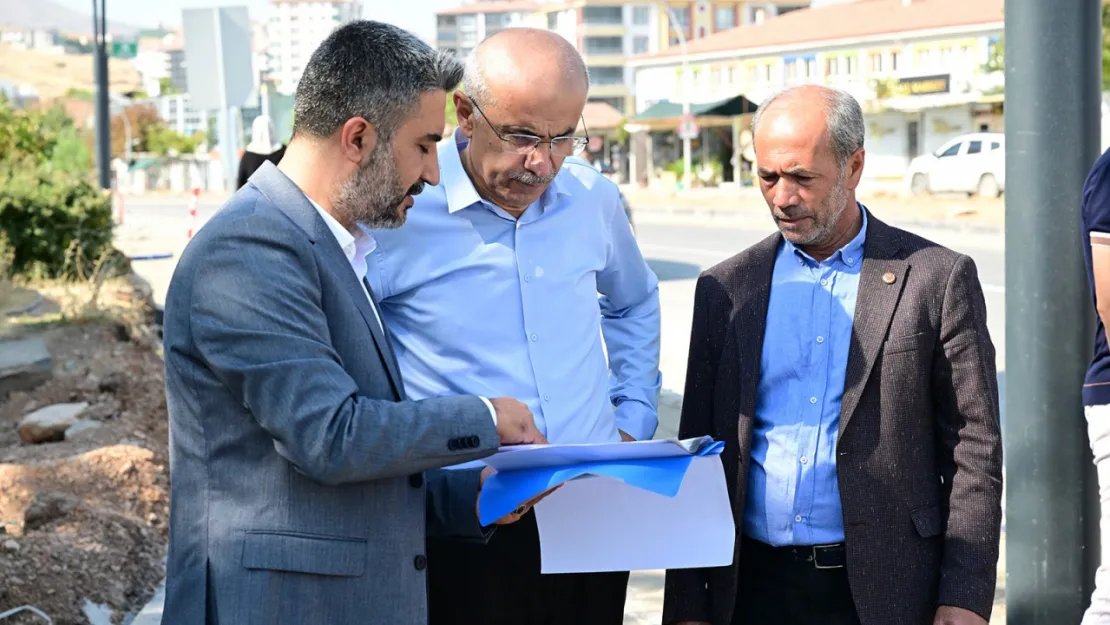 Başkan Er, Tecde Mahallesi İsmetpaşa Caddesindeki Çalışmaları Yerinde İnceledi