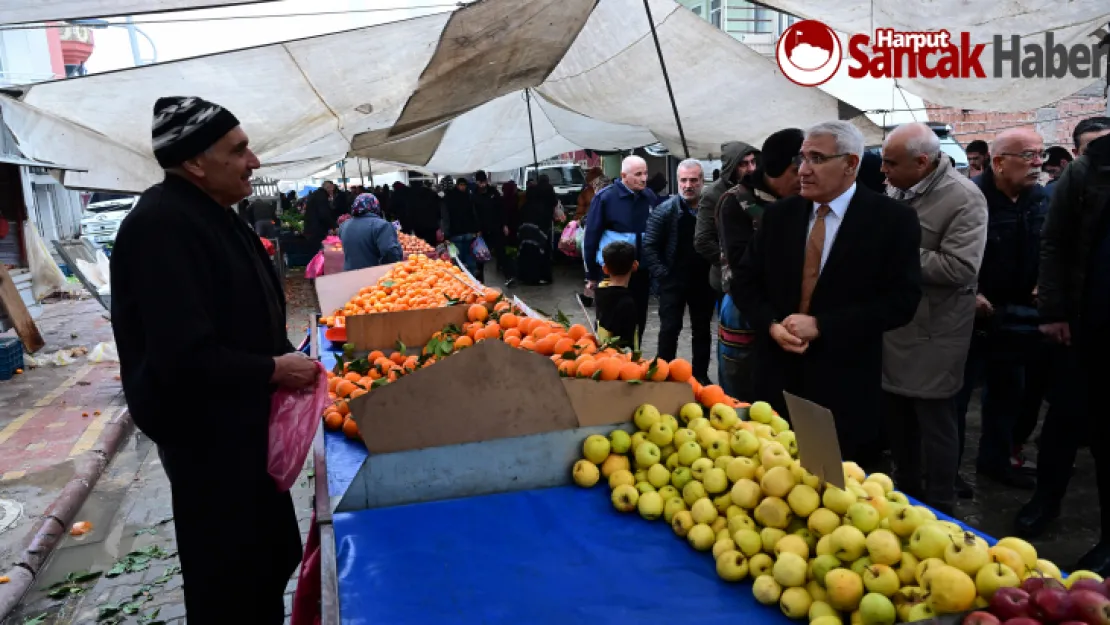 Başkan Güder, Pazar Esnafını Ziyaret Etti