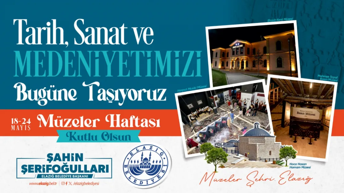 BAŞKAN ŞERİFOĞULLARI'NDAN MÜZELER HAFTASI KUTLAMASI
