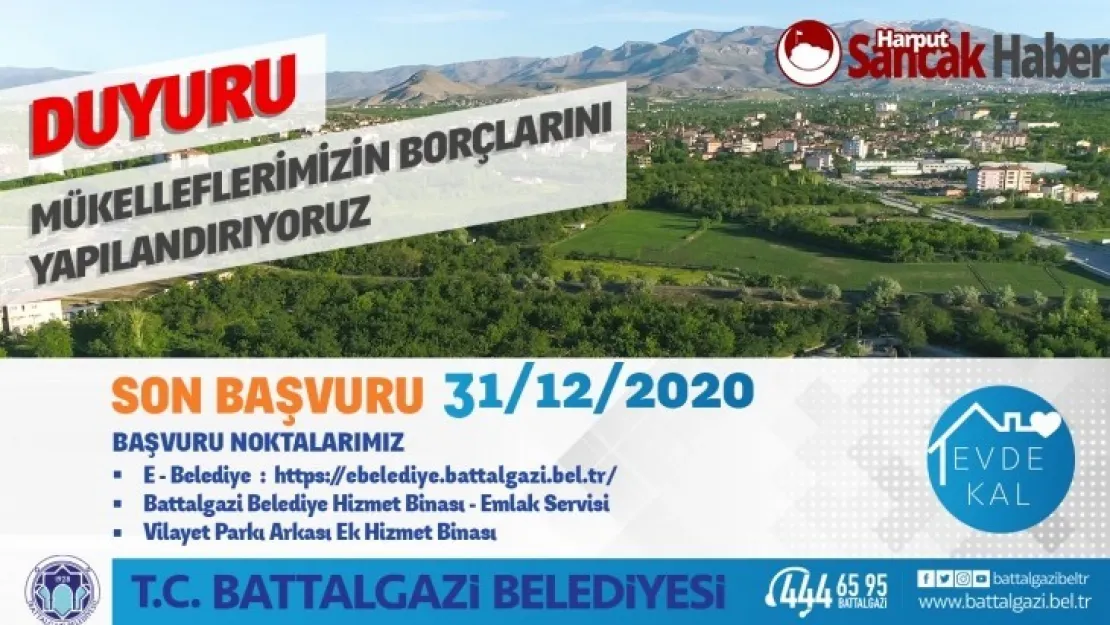 Battalgazi Belediyesi Borçları Yapılandırıyor