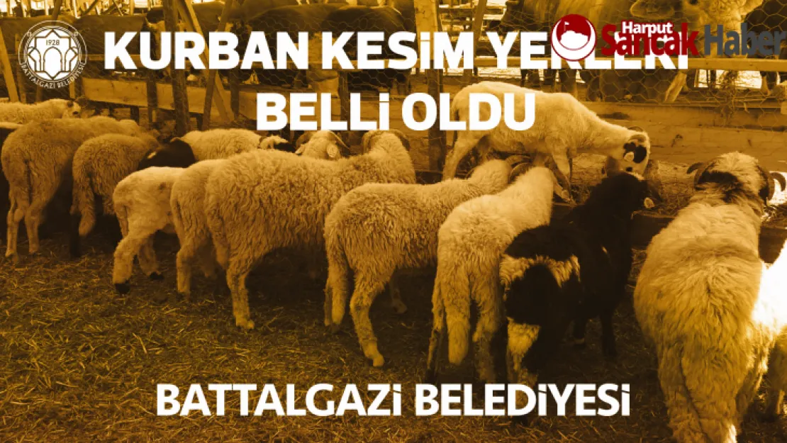 Battalgazi Belediyesi Kurban Kesim Yerlerini Belirledi