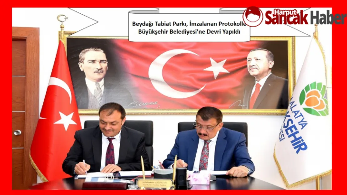 Beydağı Tabiat Parkı, İmzalanan Protokolle Büyükşehir Belediyesi'ne Devri Yapıldı