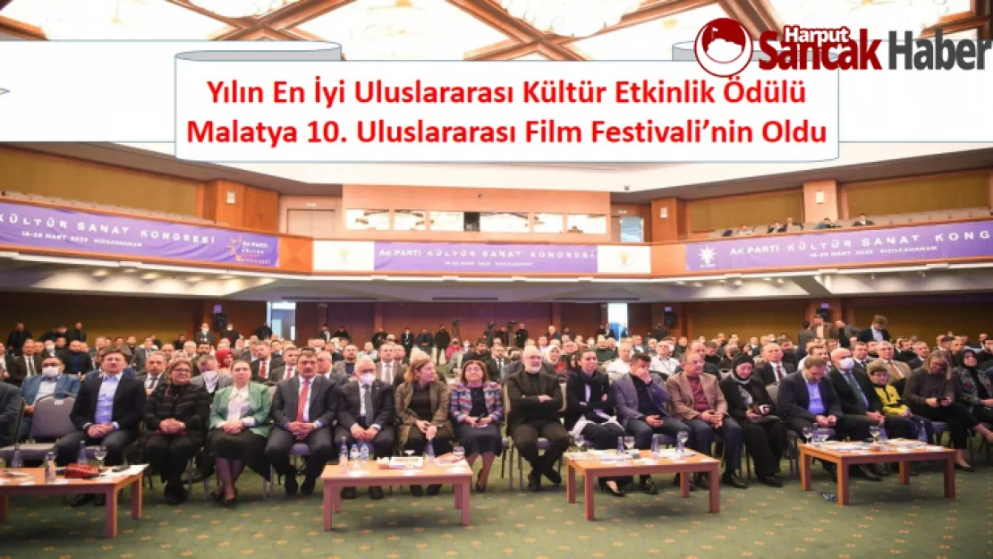 Büyükşehir'e  Uluslararası Kültür Etkinlik Ödülü