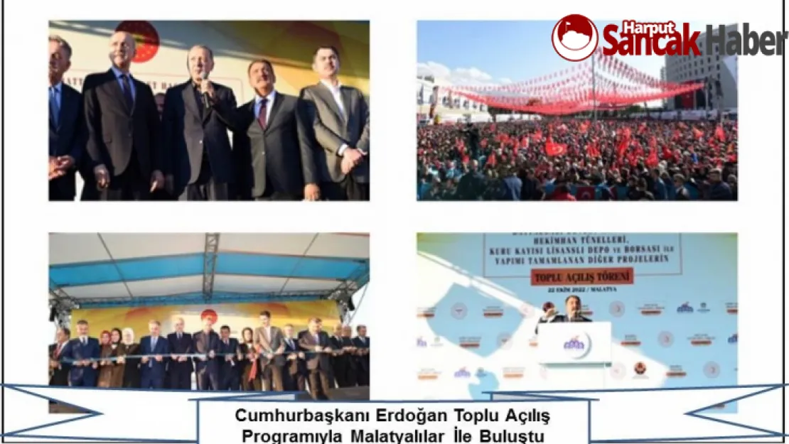 Cumhurbaşkanı Erdoğan Toplu Açılış Programıyla Malatyalılar İle Buluştu