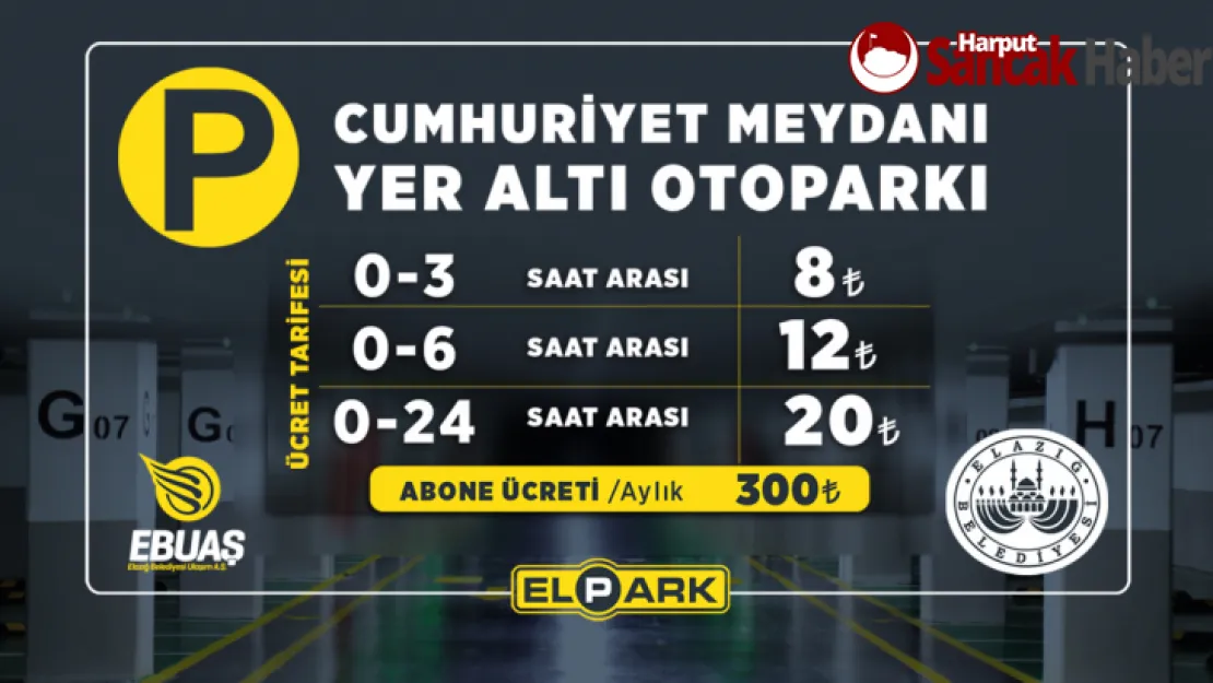 Cumhuriyet Meydanı Yer Altı Otoparkı Ücret Tarifesi Belli Oldu