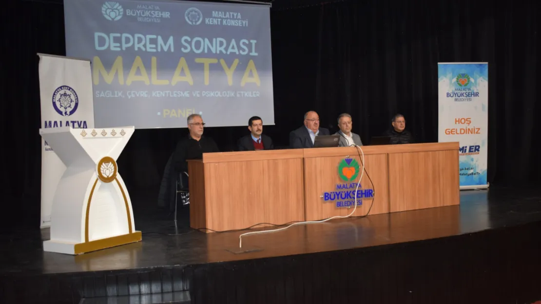 Deprem Sonrası Malatya Konulu Panel Düzenlendi