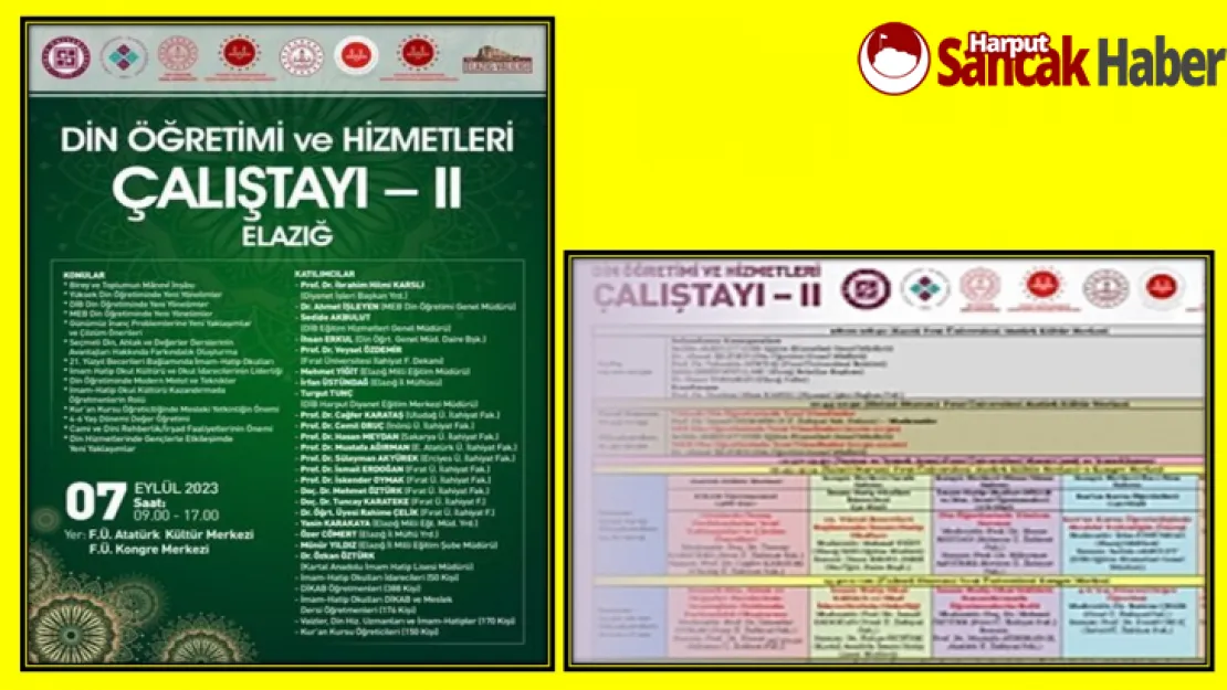 'Din Öğretimi Ve Hizmetleri Çalıştayı-II' Elazığ'da Düzenlenecek