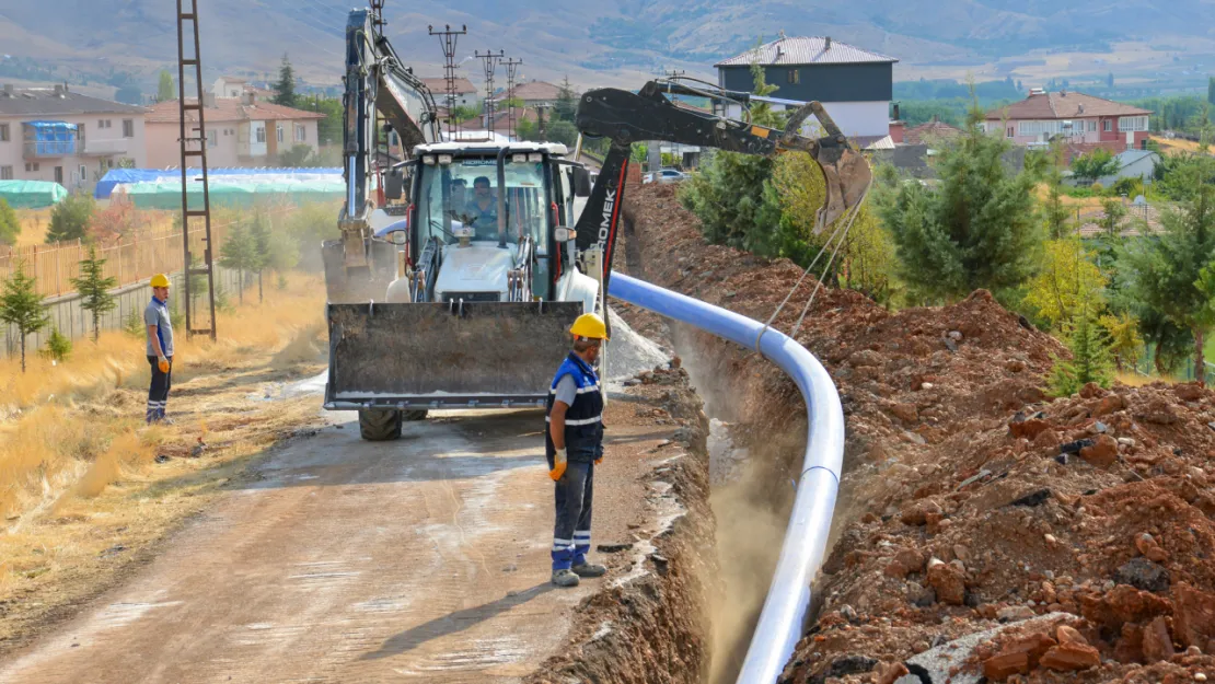 Doğanşehir Sürgü Mahallesi'ne  2 bin 500 Metre İçme Suyu Hattı