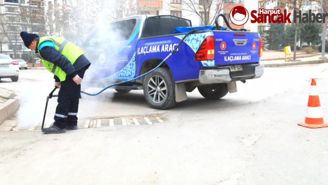 Elazığ Belediyesi, İlaçlama Çalışmalarını Sürdürüyor