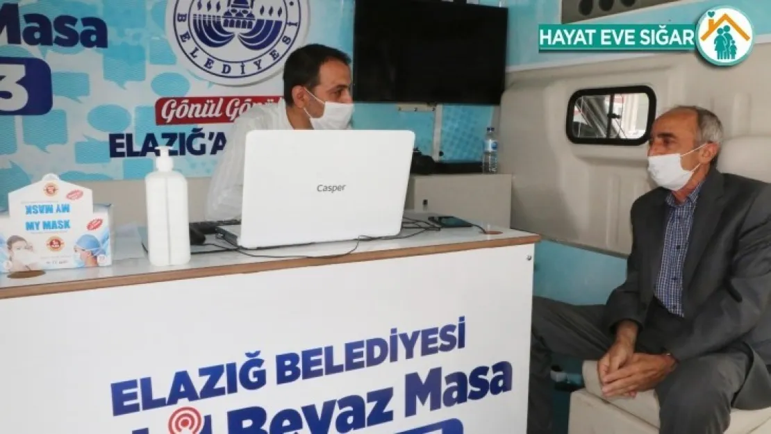 Elazığ Belediyesi Mobil Beyaz Masa İcadiye Mahallesinde