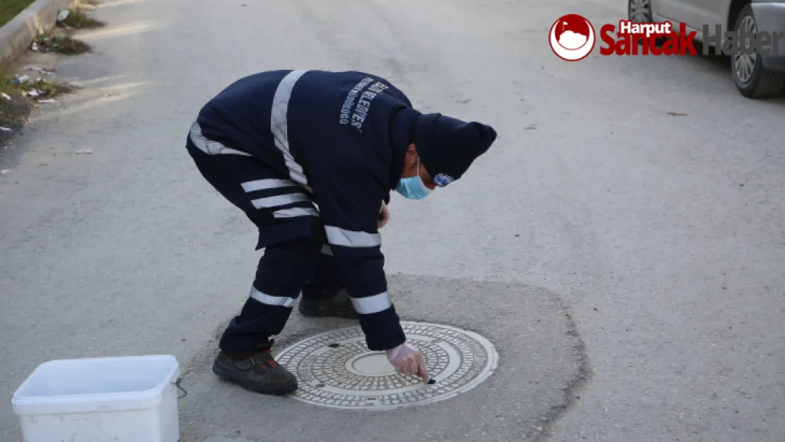 Elazığ Belediyesi'nden Kanal Sisleme Ve İlaçlama Çalışması