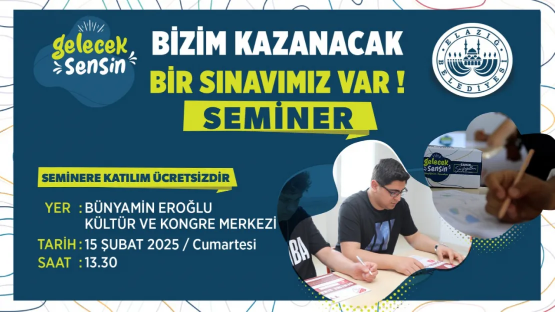 Elazığ Belediyesi'nden Öğrencilere Yönelik Ücretsiz Seminer