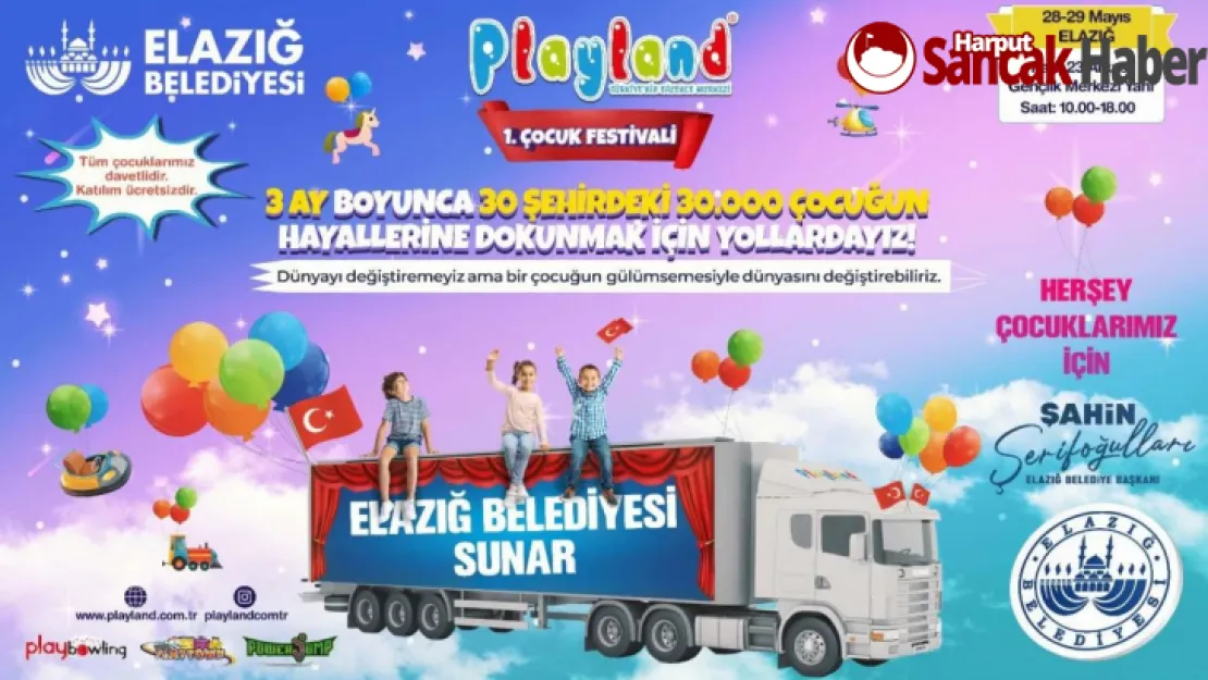 Elazığ'da 1. Çocuk Festivali Düzenleniyor