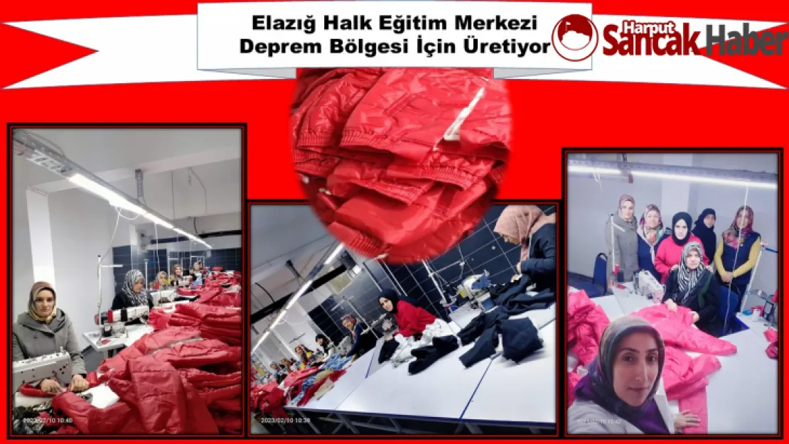 Elazığ Halk Eğitim Merkezi Deprem Bölgesi İçin Üretiyor