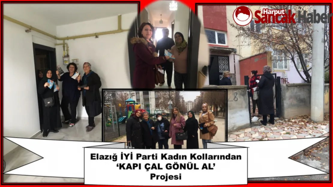 Elazığ İYİ Parti Kadın Kolları 'KAPI ÇAL GÖNÜL AL' Projesinde