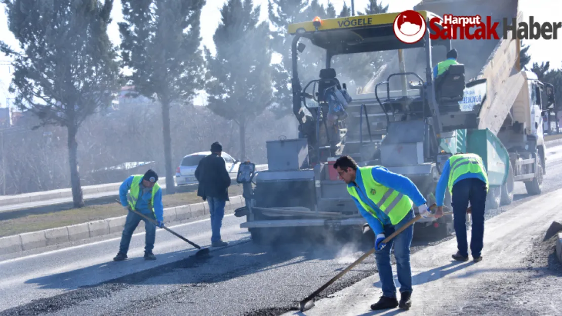 Eski Malatya Yolu Asfalt Çalışmaları Devam Ediyor