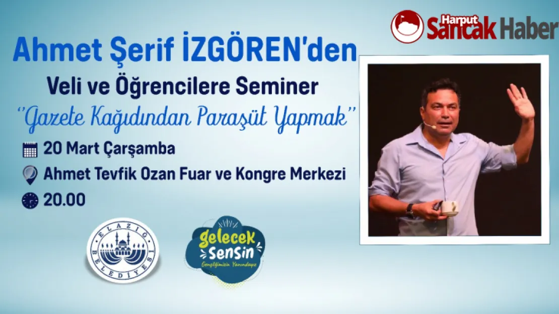 Gazete Kağıdından Paraşüt Yapmak Adlı Seminer Düzenlenecek