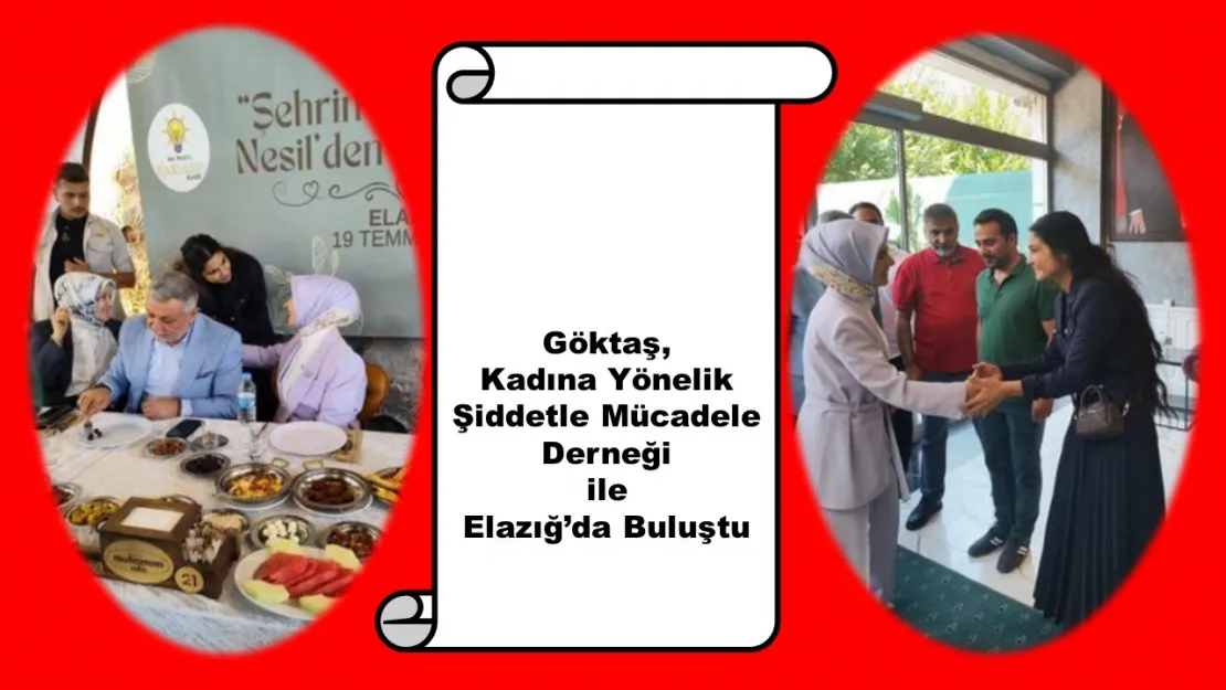 Göktaş, Kadına Yönelik Şiddetle Mücadele Derneği ile Elazığ'da Buluştu