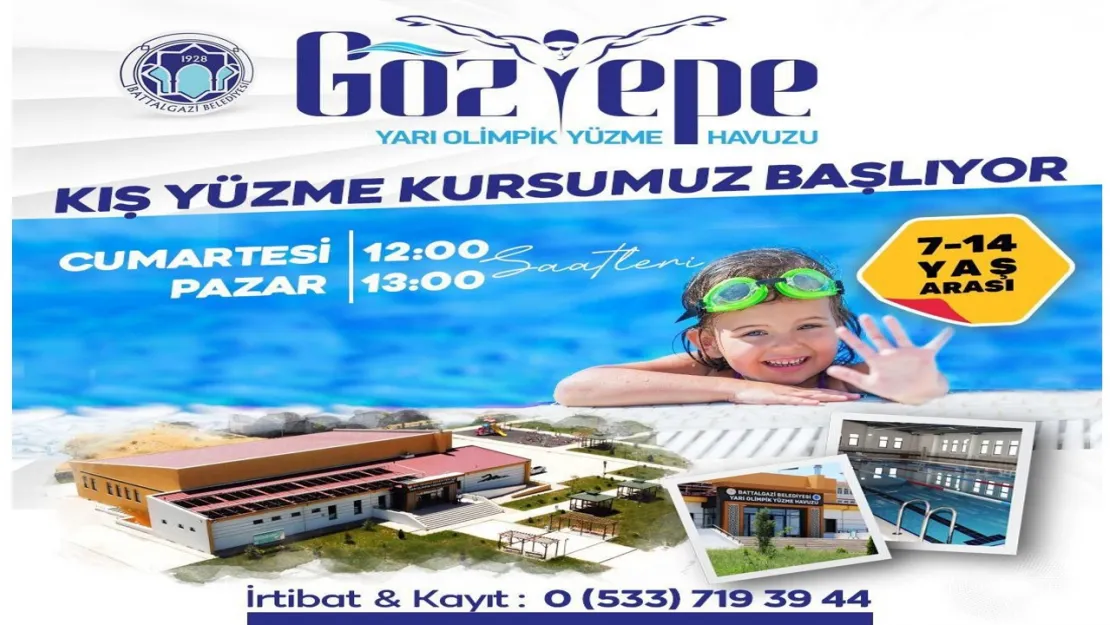 Göztepe Yarı Olimpik Yüzme Havuzu Kış Kursları Başlıyor