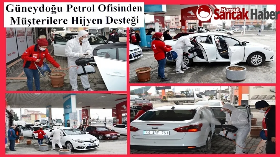 Güneydoğu Petrol Ofisinden Müşterilere Hijyen Desteği