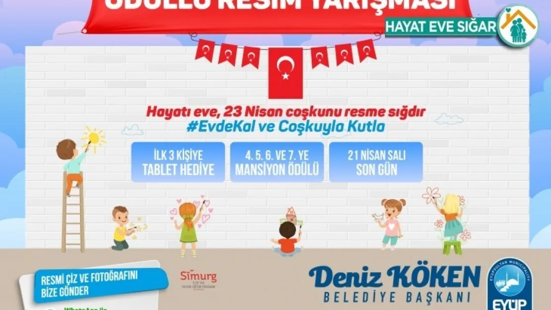 Hayatı Eve, 23 Nisan Coşkunu Resme Sığdır