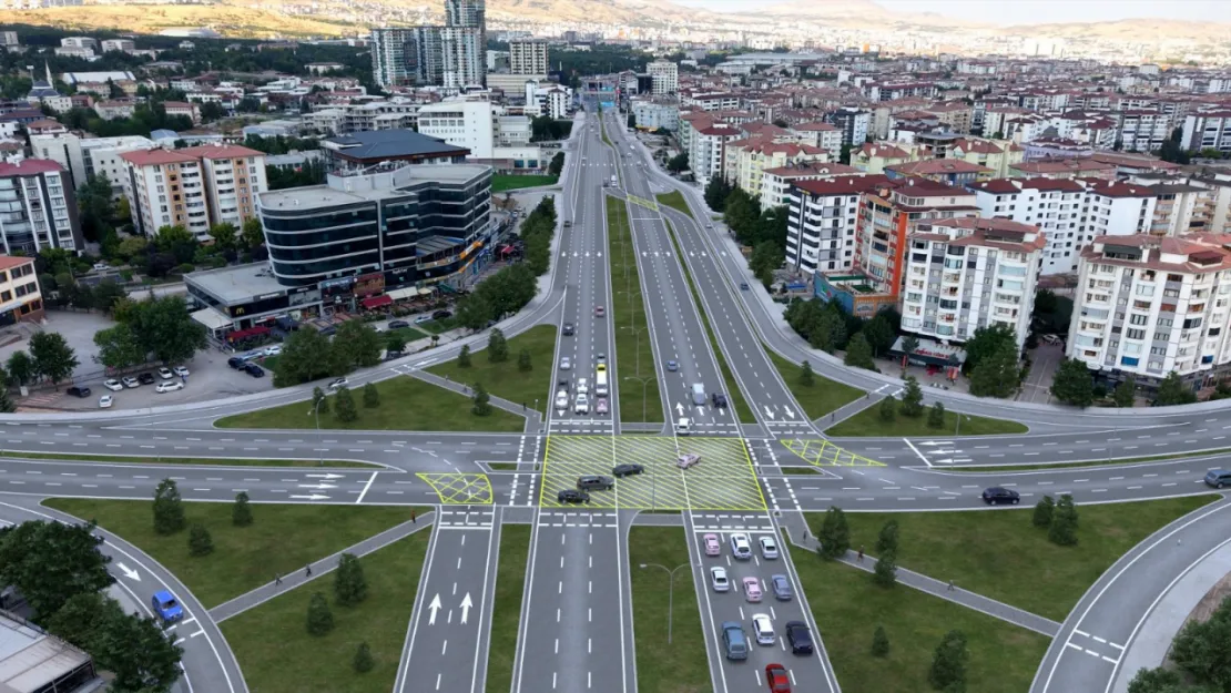 Hazardağlı Kavşağı'nda Çalışmalar İlerliyor