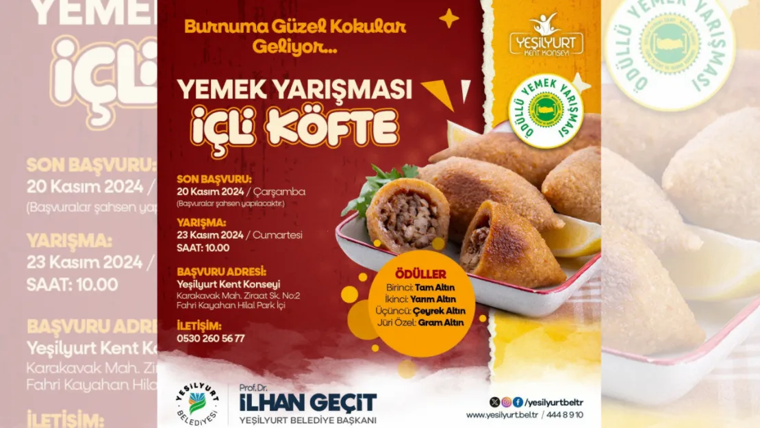 'İçli Köfte' Yemek Yarışmasının Hazırlıkları Tamamlandı