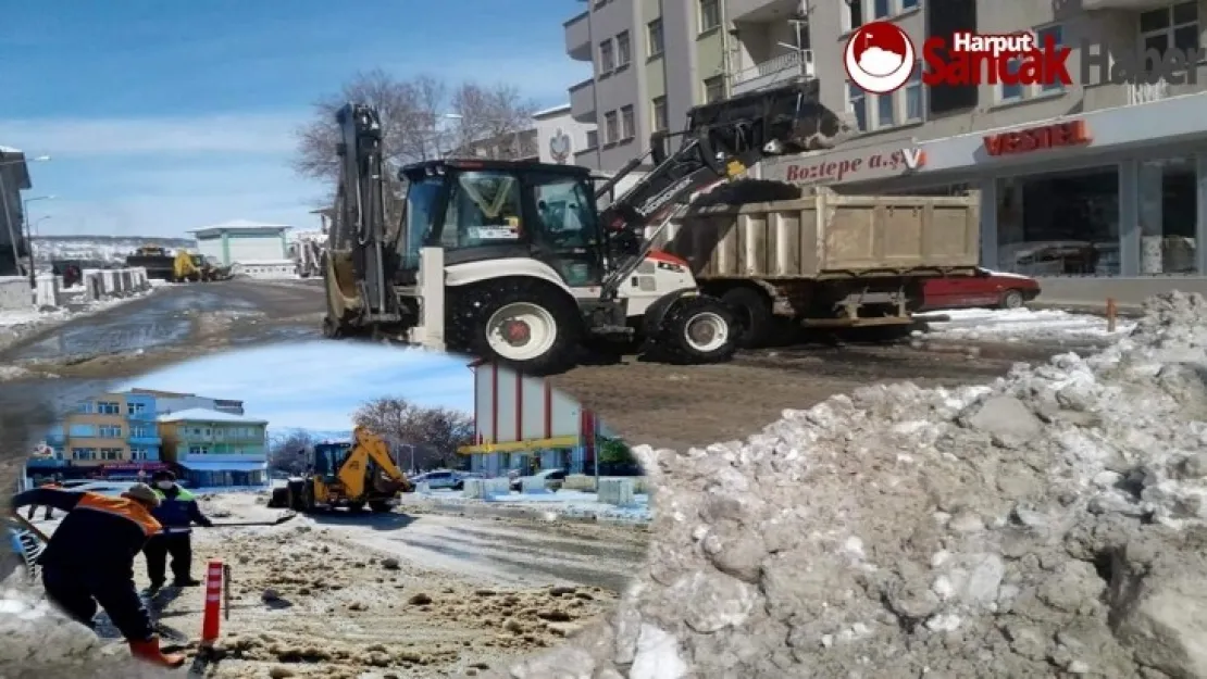 Kar Küreme Ve Taşıma Çalışmaları Devam Ediyor