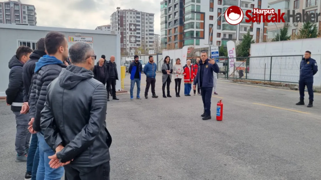 Konteyner Kentlerde Kalanlara Yangın Eğitimi