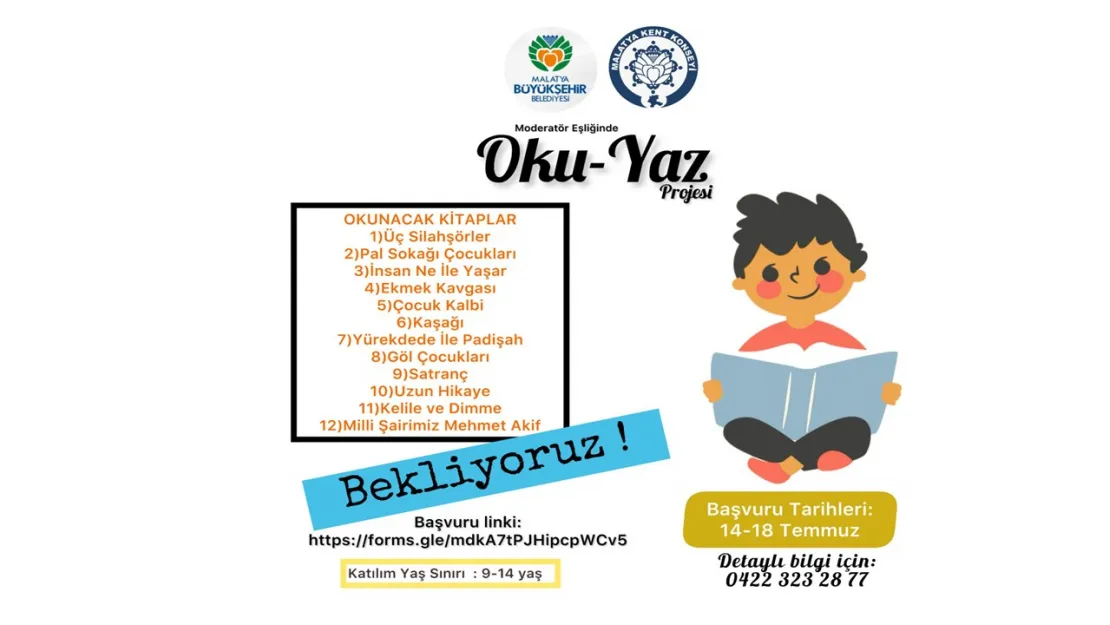 'Oku-Yaz' Projesi İle Kitap Serüveni Başlıyor