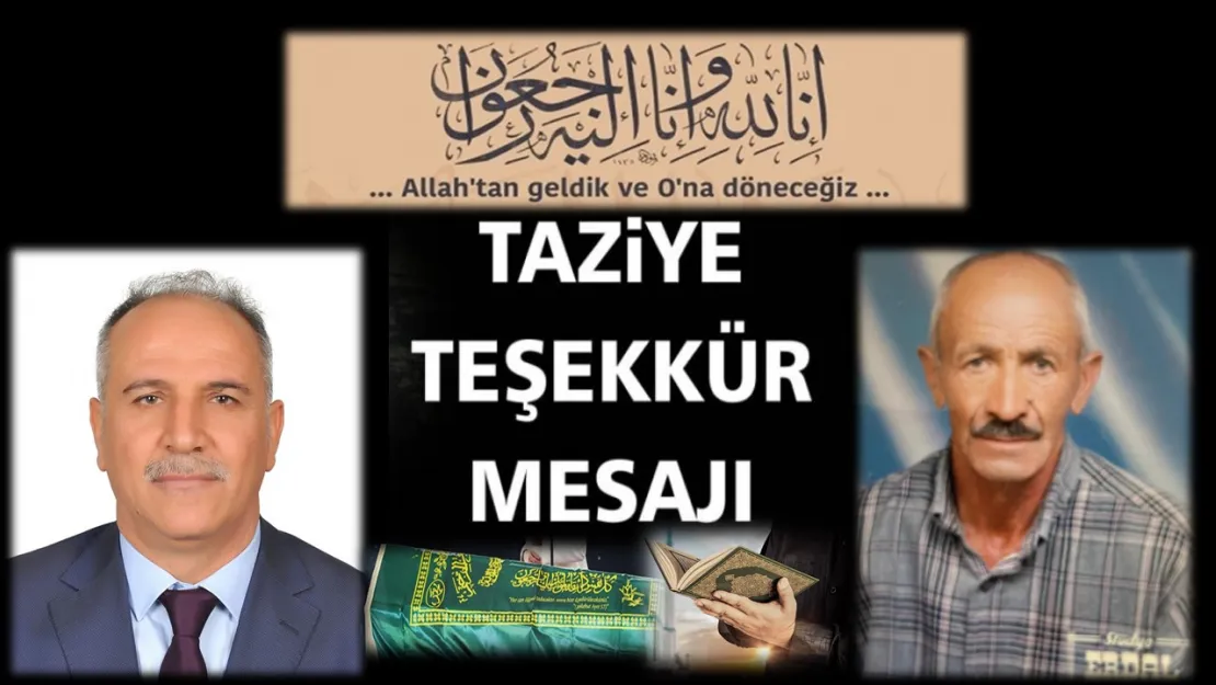 Öner Ailesi'nden Taziye Teşekkür Mesajı