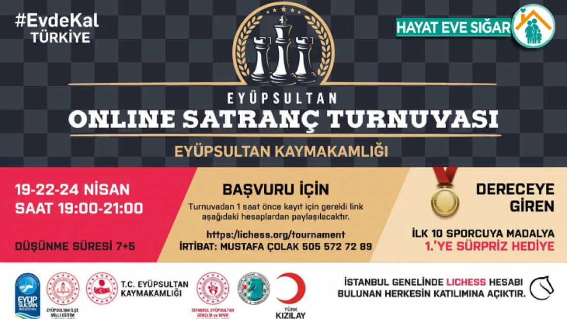 Online satranç turnuvası başlıyor