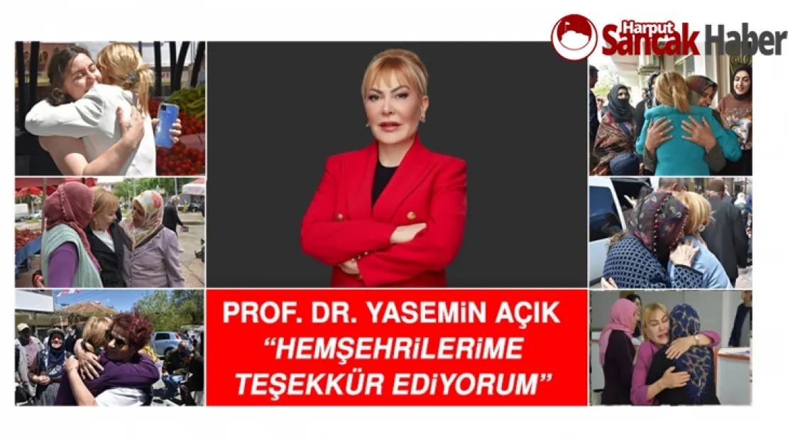 Prof. Dr. Yasemin Açık: Hemşehrilerime Teşekkür Ediyorum