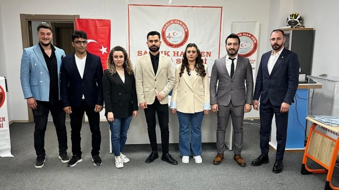 Sağlık Hak-Sen Elazığ Şube Başkanlığına Burak Gürgözeler Seçildi
