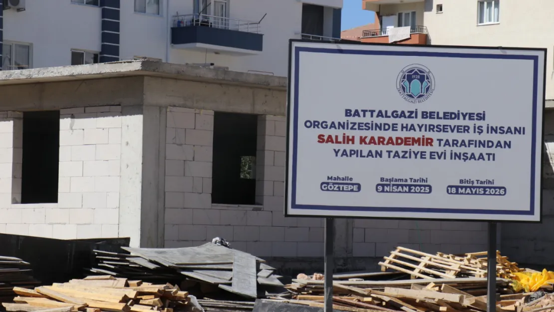 Salih Karademir'den Battalgazi'ye Anlamlı Hizmet: Taziye Evi Yapılıyor