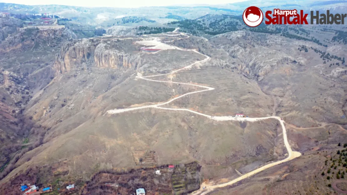 Tarihi Harput- Hüseynik Yolu'nda Çalışmaların Yüzde 85'i Tamamlandı