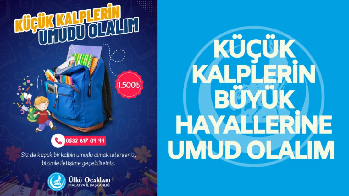 Ülkü Ocakları Bu Yılda Küçük Kalplerin Umudu Olacak