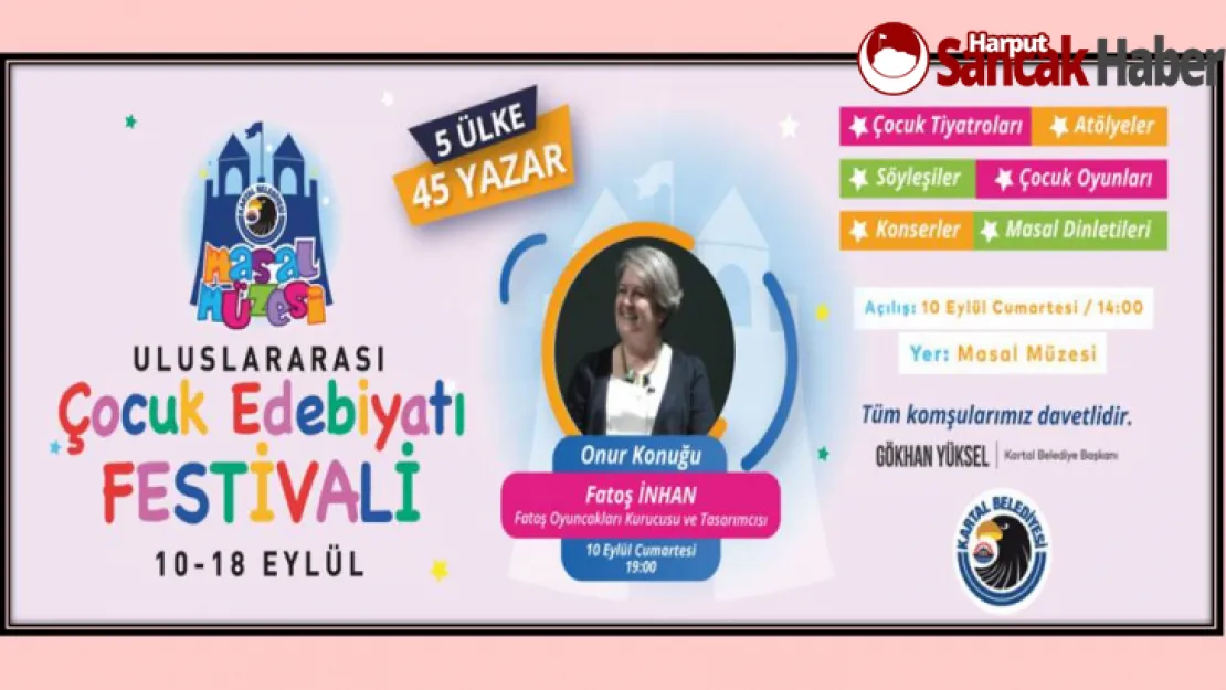 Uluslararası Çocuk Edebiyatı Festivali Kartal'da Başlıyor