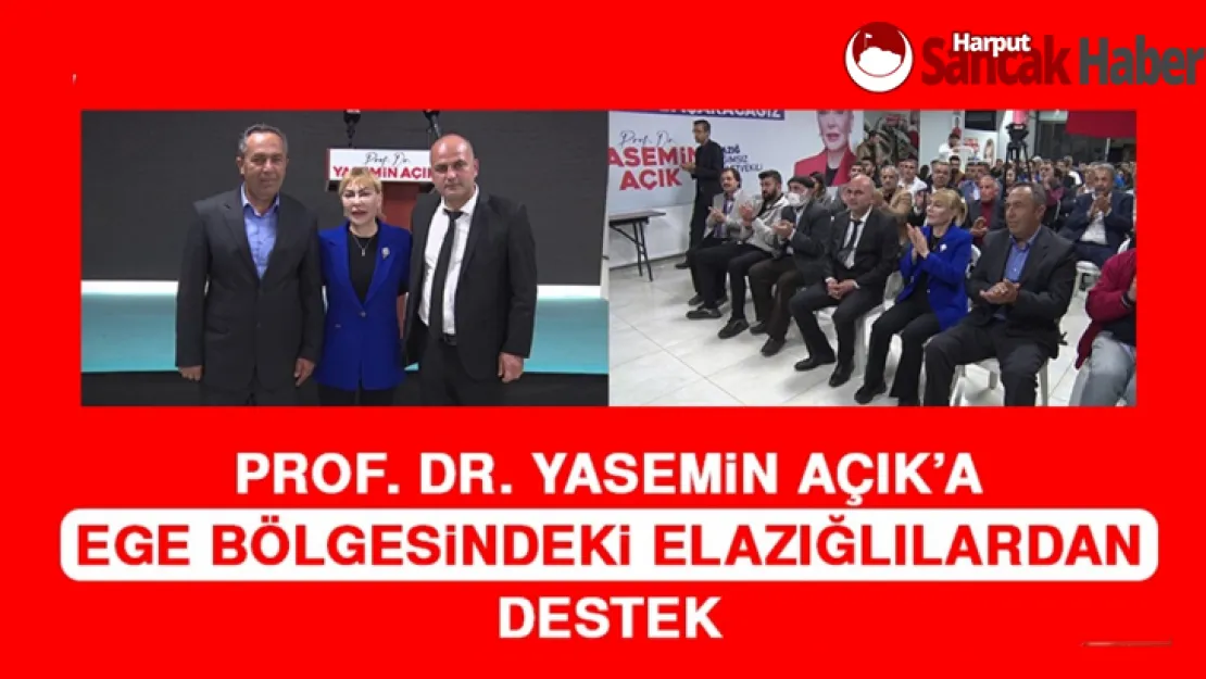 Yasemin Açık'a Ege Bölgesindeki Elazığlılardan Destek