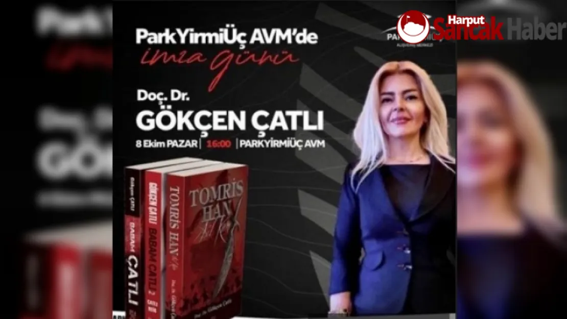 Yazar Gökçen Çatlı, Elazığ'da İmza Gününe Katılacak