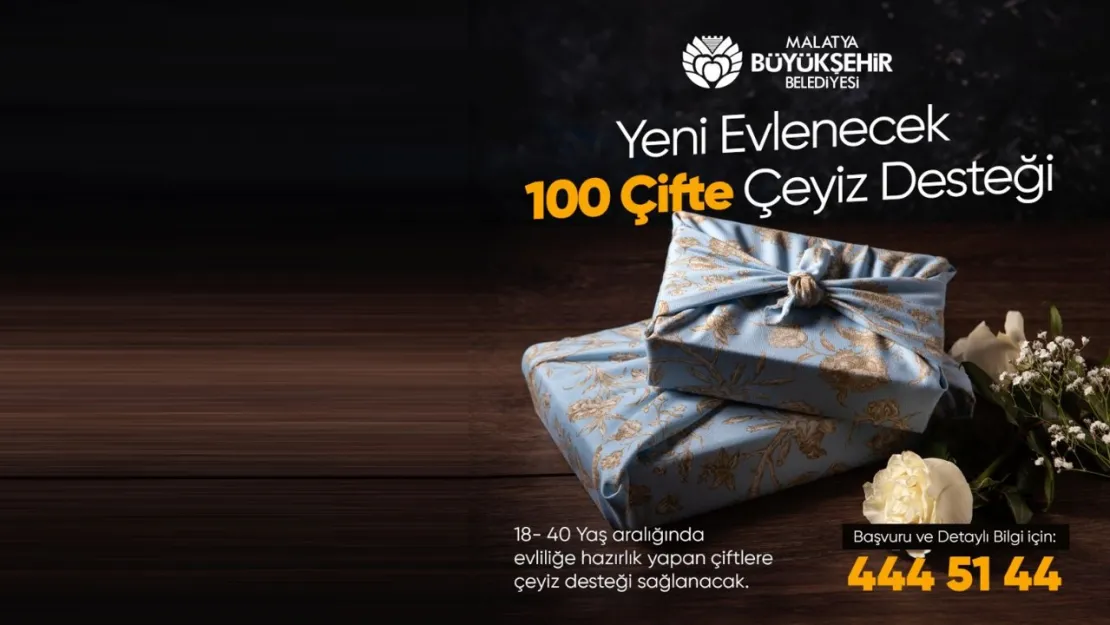 Yeni Evlenecek 100 Çifte Çeyiz Desteği