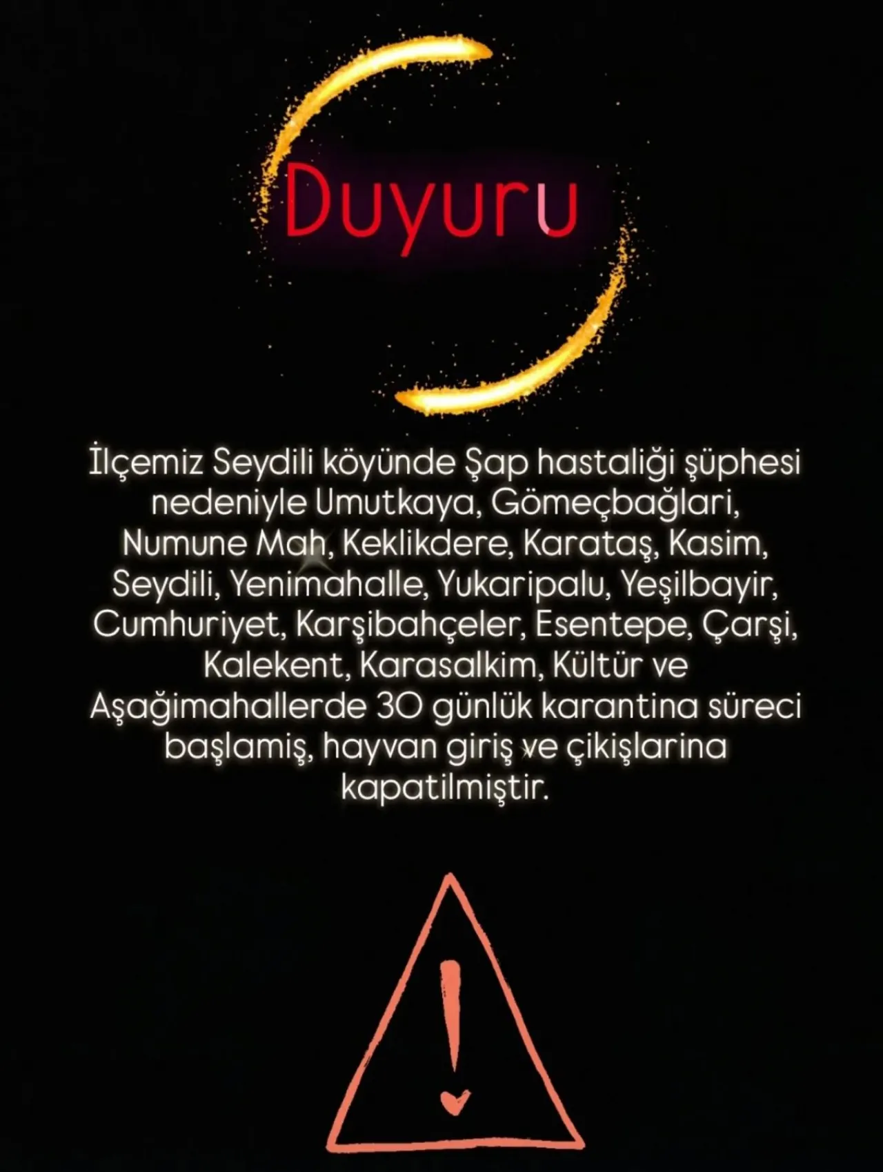 Elazığ'da O Köyü Karantinaya Alındı